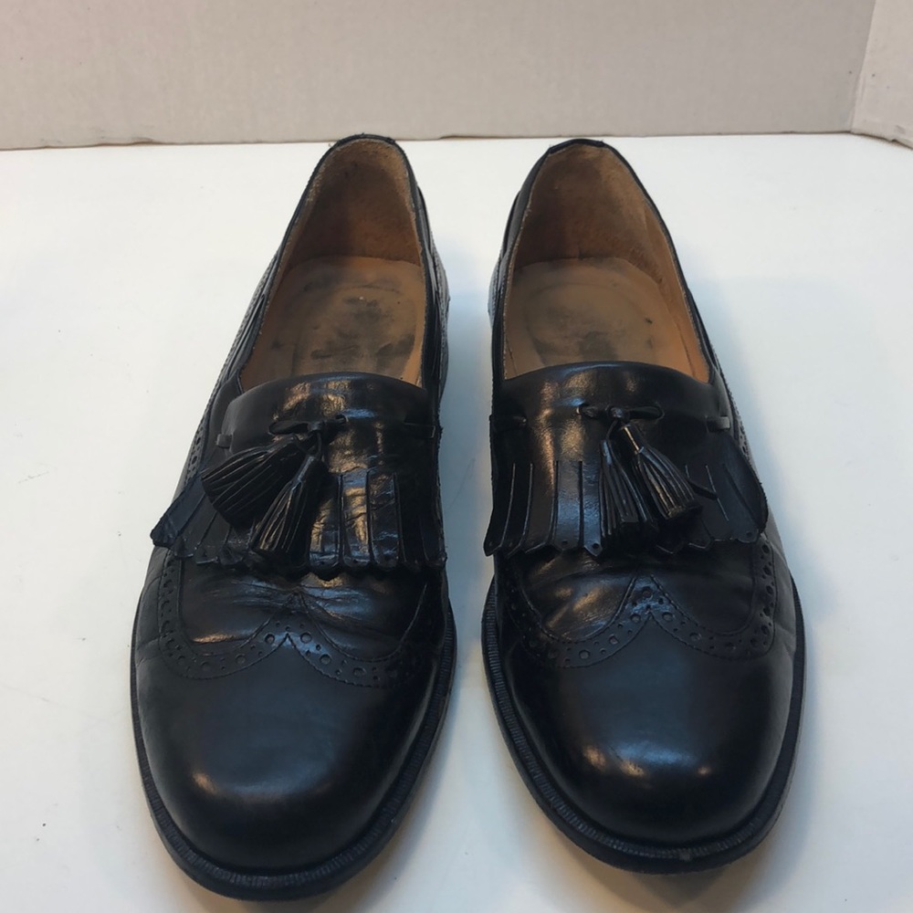 Johnston & Murphy Black Tassel Loafers Size 11